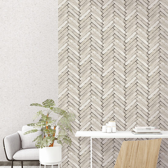 C45053-3 (1) Herringbone Pale Grey